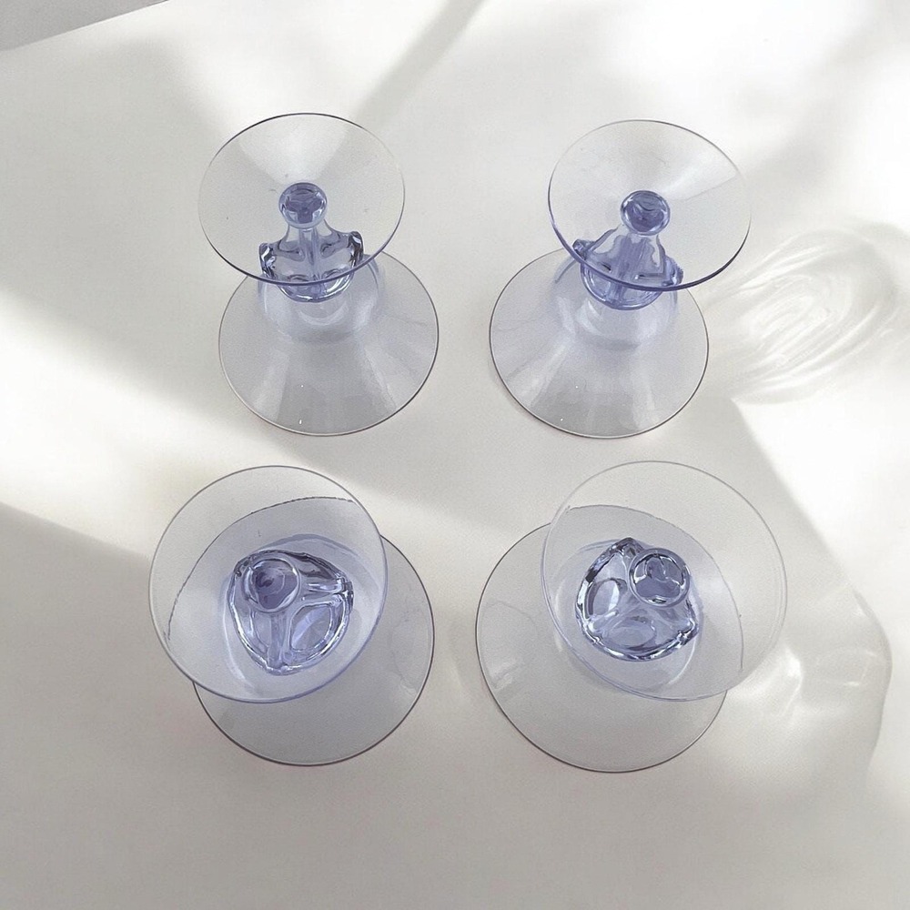 Tiffin Twilight Neodymium Glass Purple/Blue 4 Champagne Coupes Sherbets #17578 - Picture 8 of 8